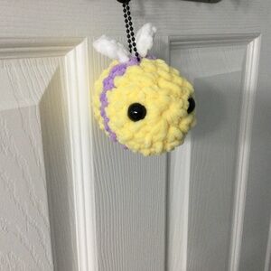 Cute Amigurumi Crochet Bee Plush Bag Charm